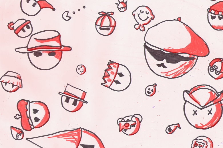 Ball With Imposters and Hat