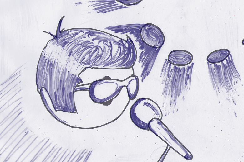 Ball With Microphone and Hat