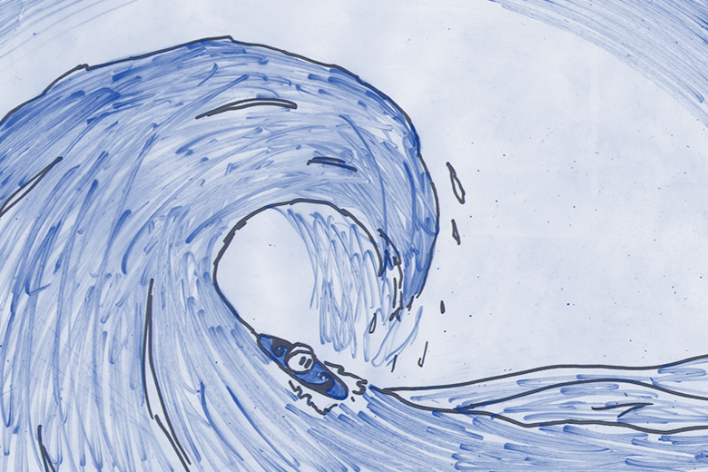 Ball With Waves and Hat