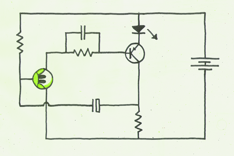 Ball With Circuit and Hat
