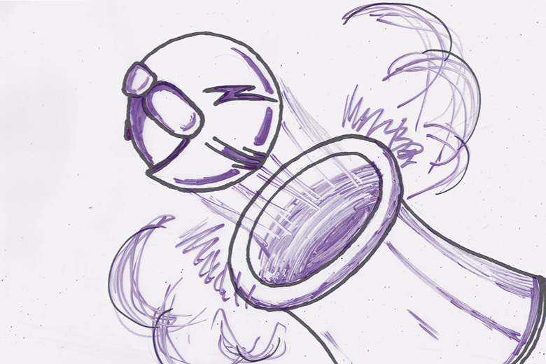 Ball With Cannon and Hat