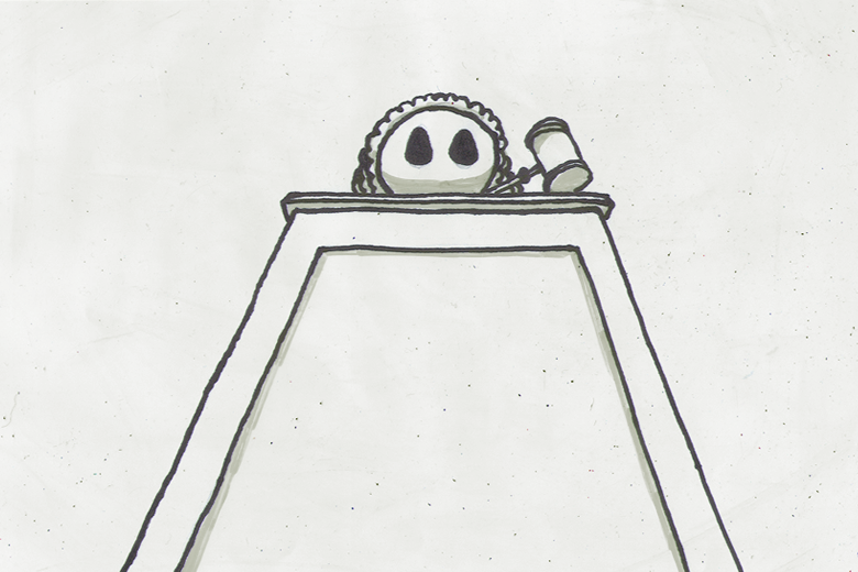Ball With Gavel and Hat