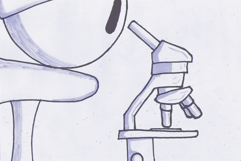 Ball With Microscope and Hat