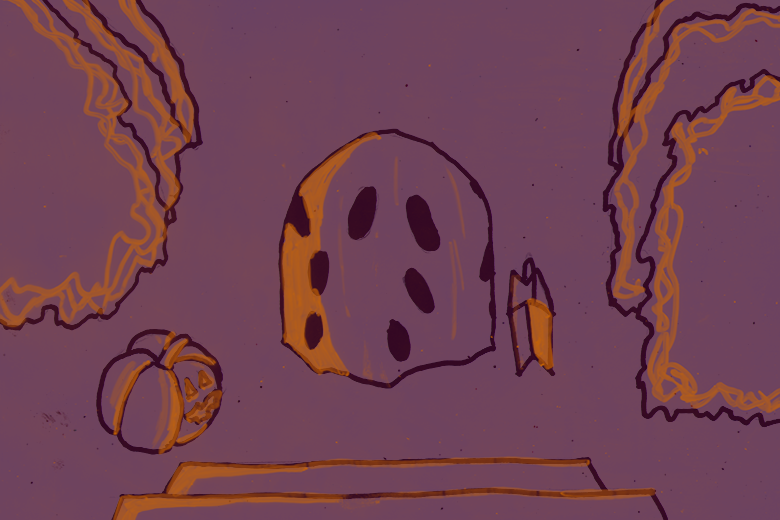 Ball With Pumpkin and Hat