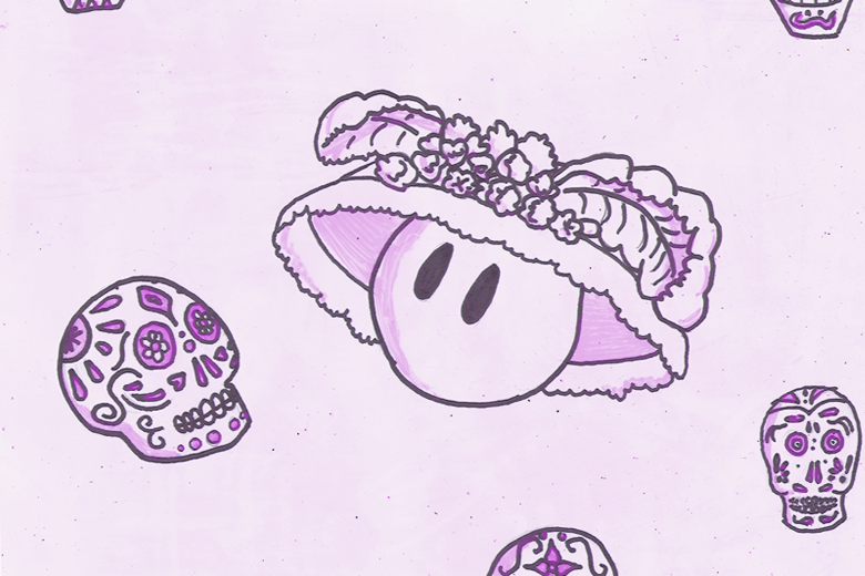 Ball With Skulls and Hat
