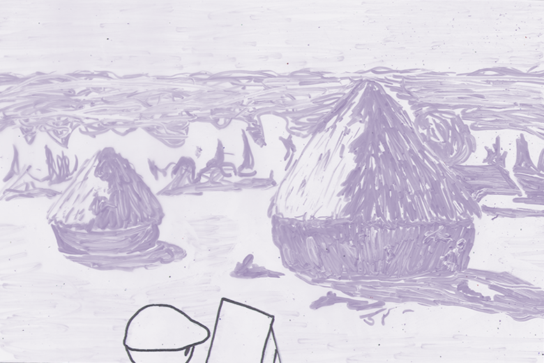 Ball With Haystacks and Hat