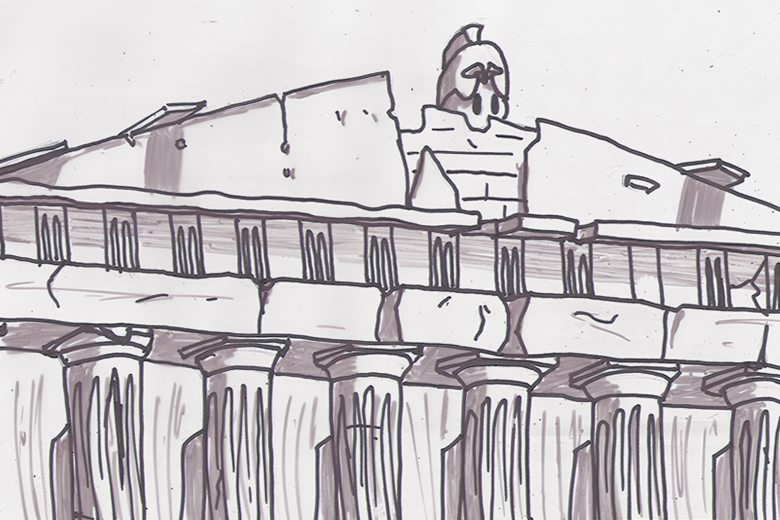 Ball With Acropolis and Hat