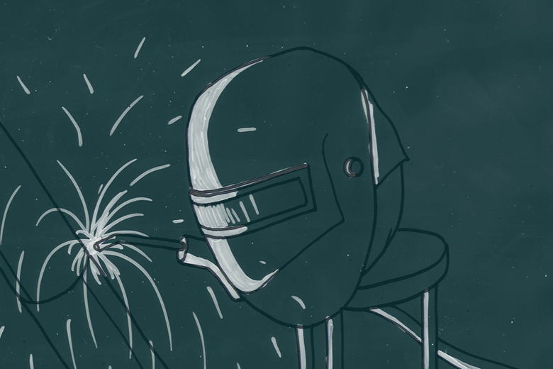 Ball With Sparks and Hat